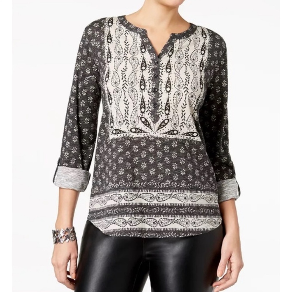Style & Co floral top size PS